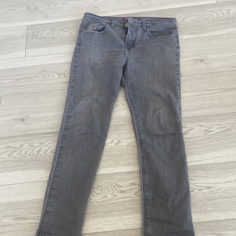 darker wash grey casual jeans
